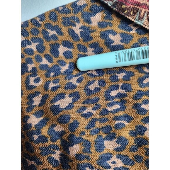 Soft Surroundings Icon Print Mix Tunic Shirt Black Thrush Sz M NWT *Flawed* - Picture 13 of 14